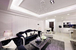 新古典风格大户型浪漫沙发背景墙设计