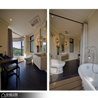 美式风格别墅古典整体卫浴装修效果图