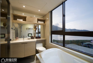 中式风格度假别墅简洁整体卫浴装潢