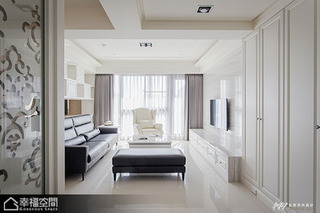 新古典风格公寓时尚白色客厅装潢