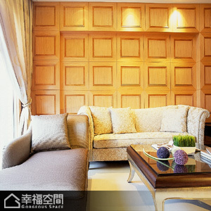 新古典风格别墅舒适沙发背景墙装修图片