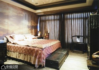 中式风格公寓古典卧室效果图