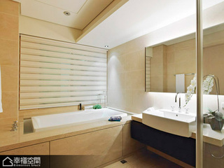 英伦风格公寓时尚整体卫浴设计图