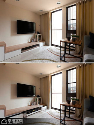 loft风格小户型实用客厅装修效果图