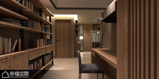 现代简约风格公寓温馨书房设计