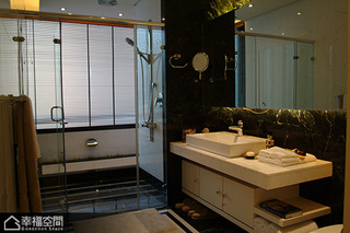 混搭风格公寓简洁整体卫浴设计图纸