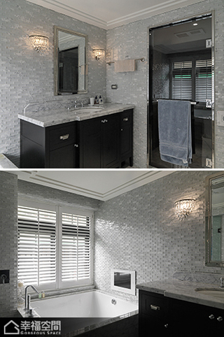 现代简约风格别墅古典整体卫浴旧房改造设计图