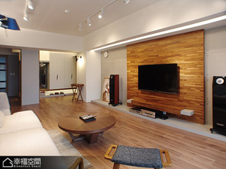 日式风格公寓舒适客厅设计图纸