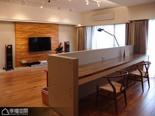 日式风格公寓舒适开放式书房设计