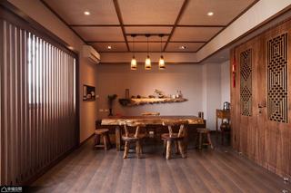 日式风格公寓古典书房装修图片