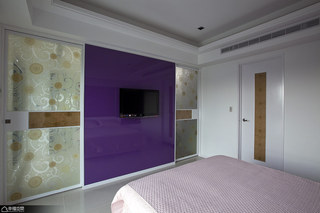 现代简约风格公寓时尚卧室背景墙设计