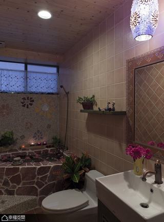 美式乡村风格度假别墅温馨整体卫浴装修效果图