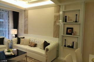 新古典风格公寓舒适沙发背景墙装修效果图