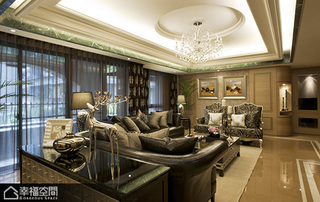 欧式风格艺术豪华型客厅设计