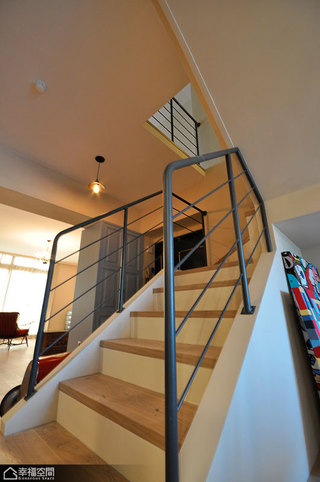 简约风格小清新楼梯旧房改造平面图