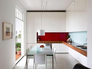 简约风格公寓简洁白色厨房设计图纸