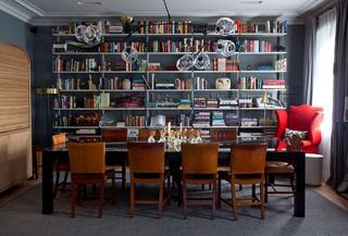 现代简约风格公寓稳重书房装修效果图