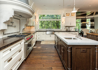 新古典风格富裕型140平米以上开放式厨房装修图片