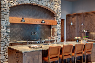 美式乡村风格卧室经济型140平米以上厨房餐厅装潢