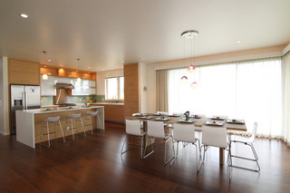 现代简约风格经济型140平米以上套房餐厅装修效果图