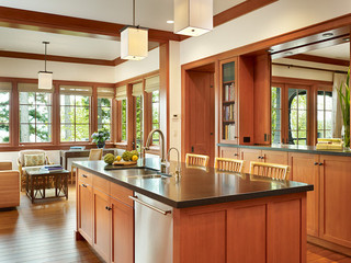 新古典风格富裕型140平米以上厨房隔断装饰装修图片