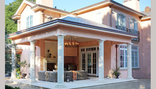 现代欧式风格富裕型140平米以上庭院围墙装修