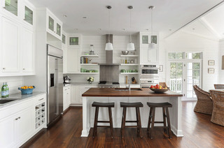 现代简约风格厨房140平米以上开放式厨房吧台设计图纸