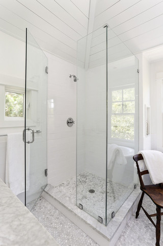 中式简约风格140平米以上整体淋浴房设计