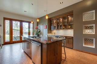 新古典风格客厅富裕型140平米以上半开放式厨房装潢