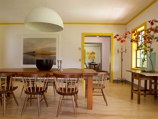 田园风格餐厅一层半别墅梦幻米黄色套房餐厅设计图纸