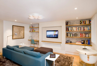 日式风格客厅小三居室舒适白色15平米客厅装潢
