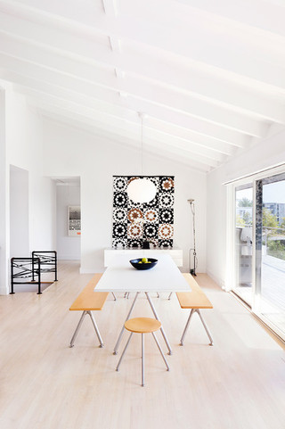欧式风格家具二居室大方简洁客厅白色简约厨房餐厅客厅一体设计