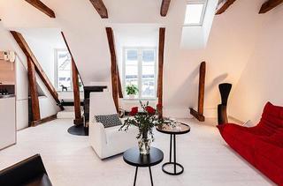北欧风格复式舒适110平米客厅设计