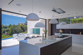 现代简约风格厨房300平别墅艺术家具白色客厅装修效果图