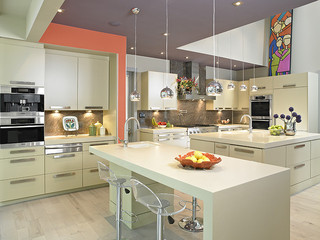 中式简约风格稳重暖色调2012厨房设计图纸