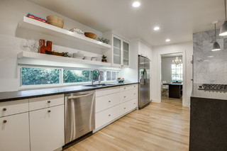 现代简约风格客厅富裕型140平米以上2014厨房效果图