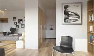现代简约风格公寓艺术卧室隔断装修效果图