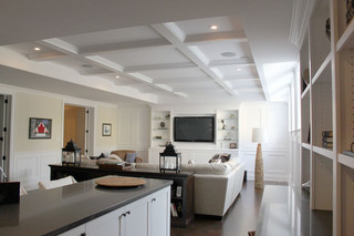 美式风格卧室复式舒适白色家具中式电视背景墙设计图
