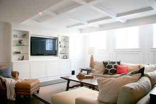 现代美式风格复式二楼舒适白色欧式多功能沙发图片