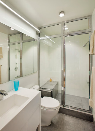 日式风格客厅40平小清新白色4m卫生间装潢