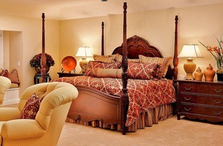 现代田园风格200平米别墅温馨暖色调两用沙发床效果图