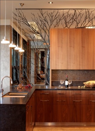 现代简约风格卧室一层别墅稳重咖啡色2013厨房改造