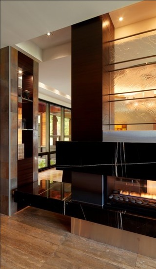 现代简约风格餐厅200平米别墅稳重咖啡色效果图