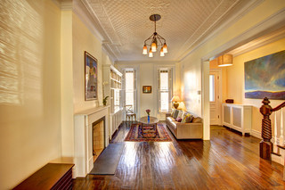 欧式风格家具三层小别墅舒适白色欧式家具客厅过道设计图