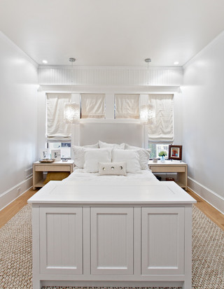 现代简约风格一层半小别墅豪华房子白色橱柜儿童房高低床图片