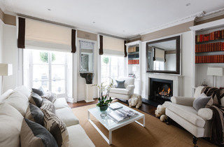 北欧风格300平别墅艺术白色门卧室飘窗装修效果图