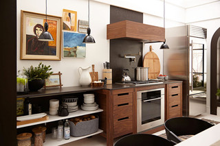 现代简约风格厨房设计  咖啡色调打造复古风
