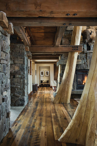 北欧风格客厅三层独栋别墅现代奢华原木色设计图