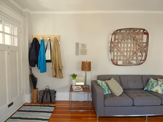 美式风格三居室现代简洁原木色设计图