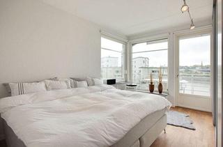 北欧风格二居室简洁白色卧室设计图纸